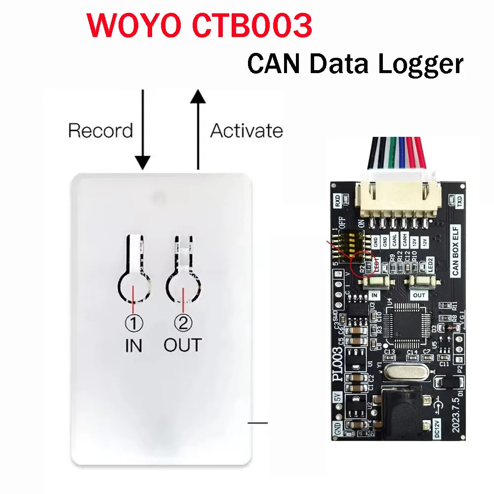 WOYO CTB003 CAN BUS Data Logger Автомобильный диагностический инструмент для EPS/IP/HMI всех