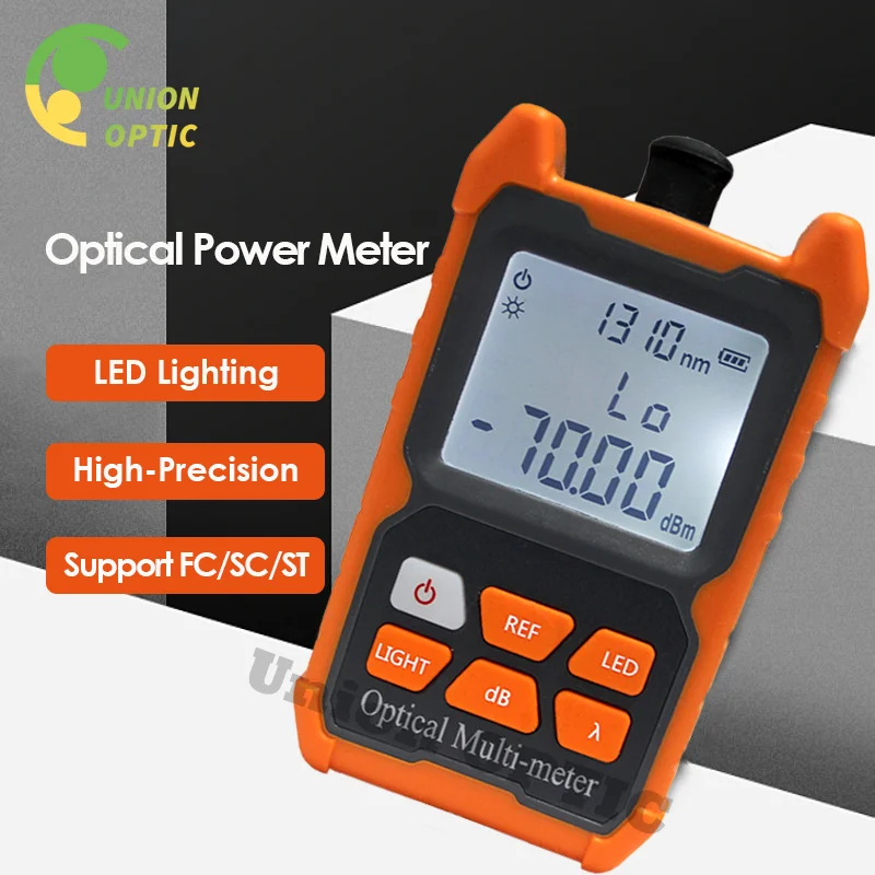 

Optical Power Meter High-Precision Fiber Optic Network Cable Test Mini Handheld OPM -70 to +6 or -50 to +26dBm