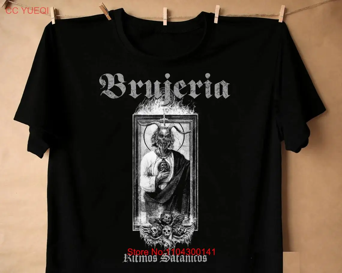 Футболка Brujeria Band Ritmos Satanicos все размеры от S до 5XL TP210 длинные или короткие рукава