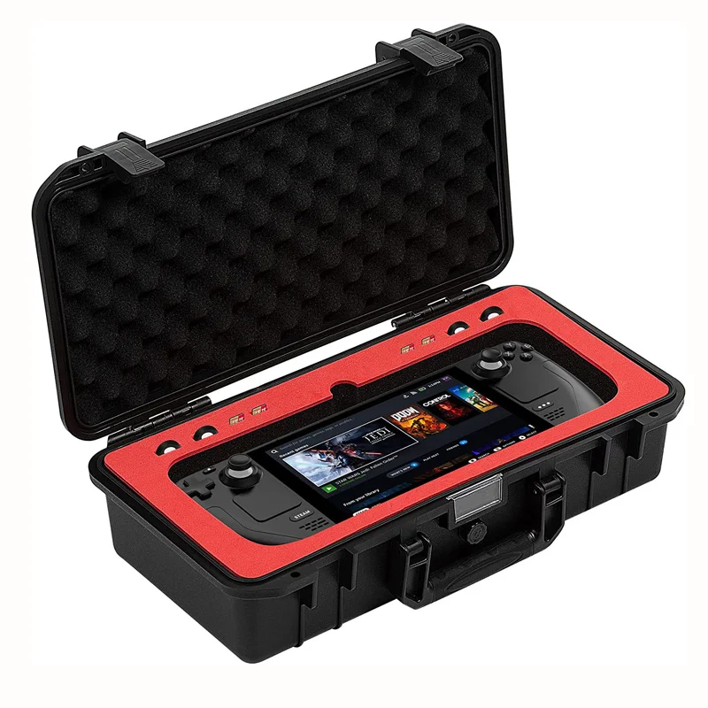 

Travel Carrying Case for Steam Deck Professional Deluxe Waterproof Case Soft Lining Hard Travel Case for Steam Deck Accessories