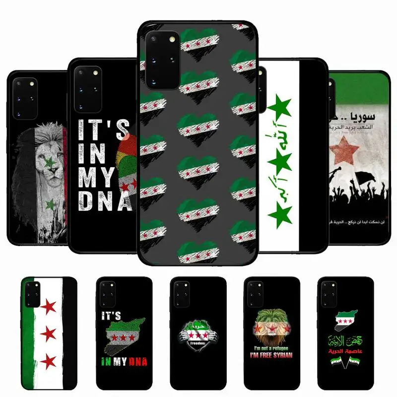 

Syrian Syria Flag Phone Case for Samsung S10 21 20 9 8 plus lite S20 UlTRA 7edge