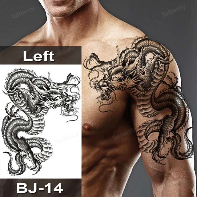 Татуировки китайского дракона: 10 лучших идей со значением и эскизами