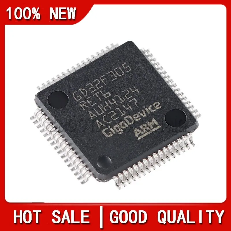 

5PCS/LOT Original GD32F305RET6 LQFP-64 ARM Cortex-M4 32-bit microcontroller MCU chip