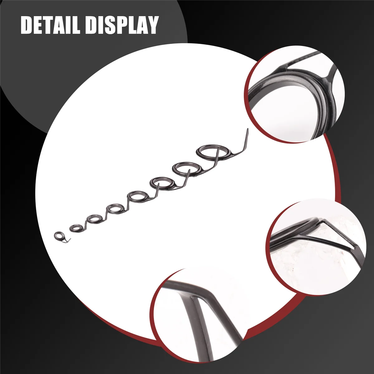 8 шт./компл. направляющие для удочки наконечник рыбы диаметр 5-18 мм комплект