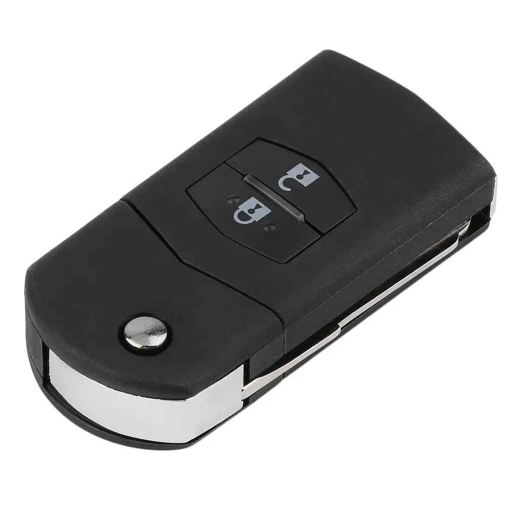 

Портативный Складной флип-брелок для автомобильного ключа с двумя кнопками