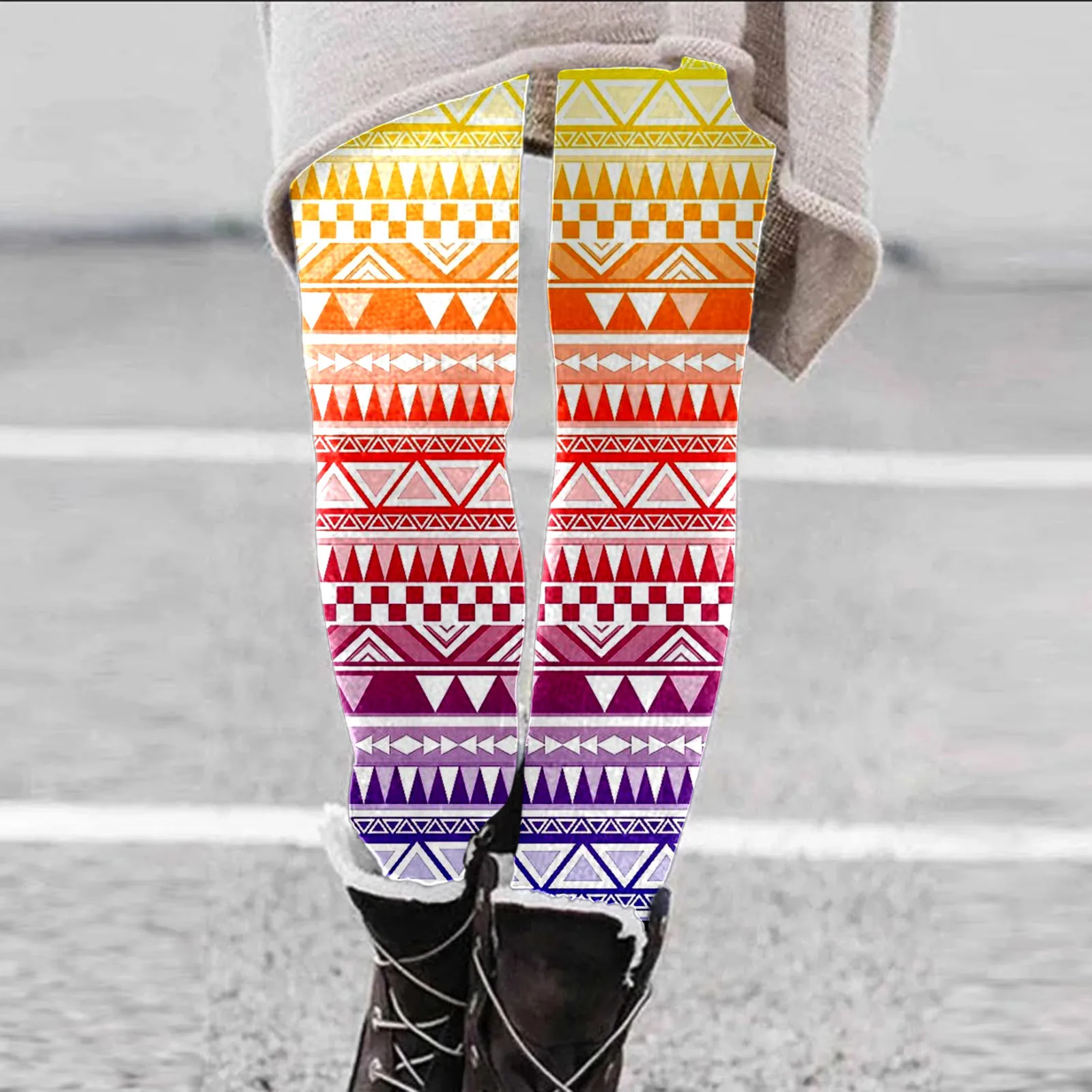 

Женские осенне-зимние ретро этнические полосатые зимние женские удобные рабочие брюки женская модная одежда для женщин