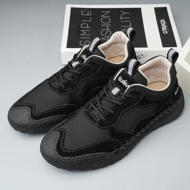 

Мужские модные кожаные туфли, осень и зима, повседневные мужские туфли ручной работы, обувь для офиса