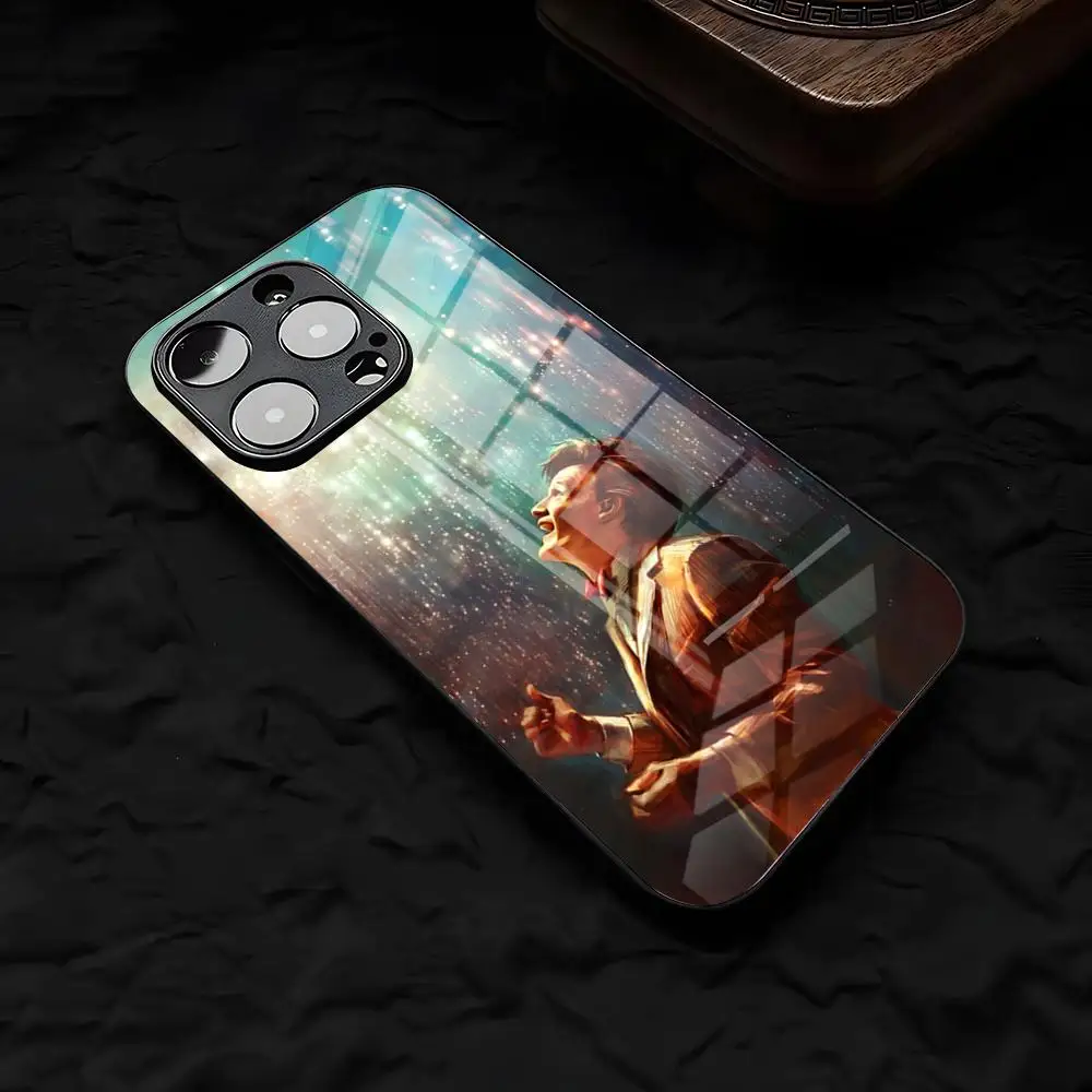 Фото Чехол для телефона D-Doctor W-Who для iPhone 17 Air 16 E Pro Max 15 14 13 Mini 12 Pro 11 Max Plus, черный, стеклянный №5