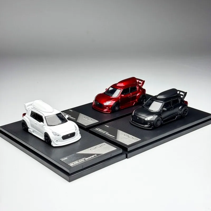 Фото Gop Speed 1/64 Suzuki Swift Sport ZC32S Zephyr, модифицированная версия, литая модель автомобиля, коллекционная игрушка из сплава, подарок для мальчиков. №2
