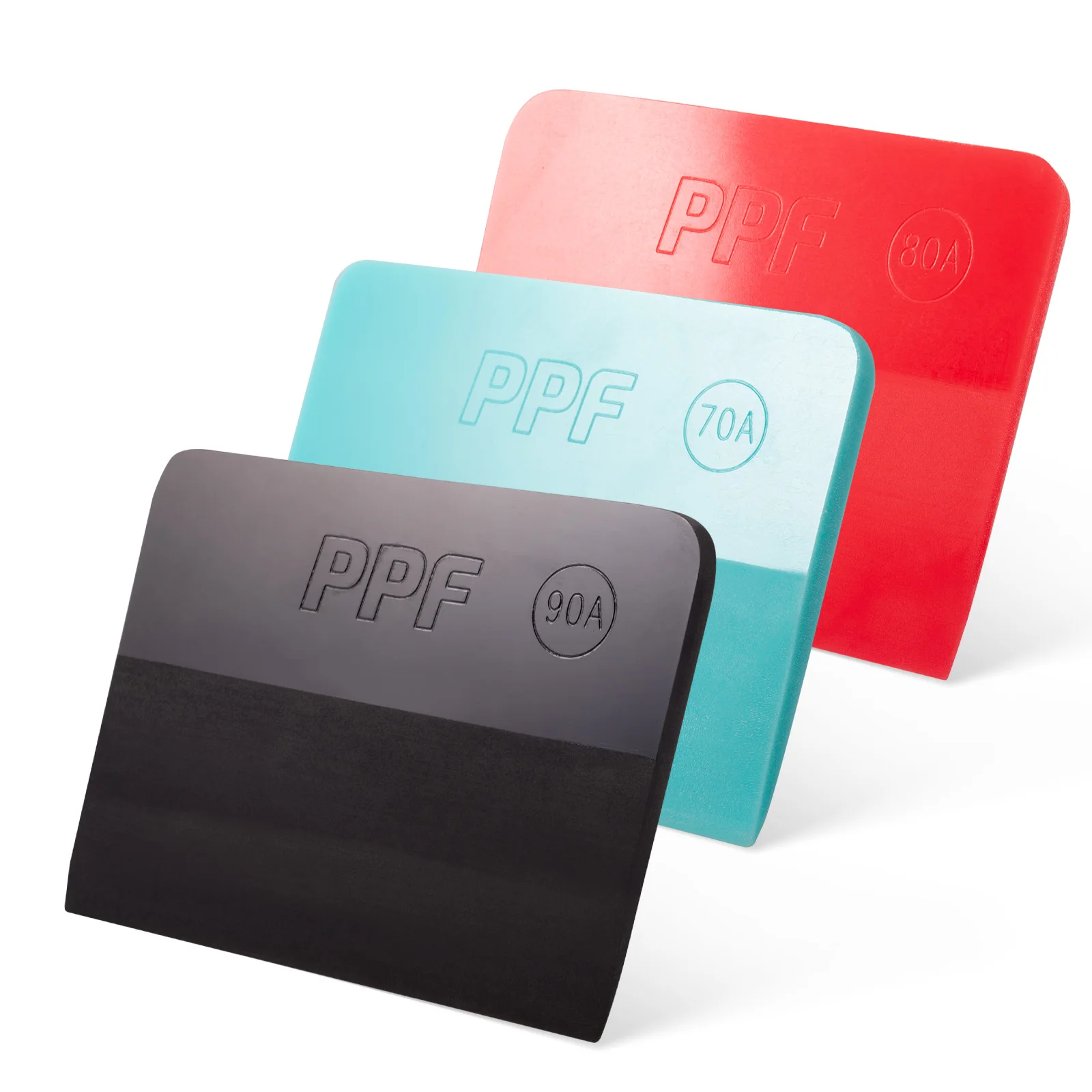 FOSHIO 4-дюймовый резиновый скребок из ТПУ для обертки из углеродного волокна, виниловая пленка PPF, установка, автомобильная пленка, наклейки, скребок для краски, очистка стекла