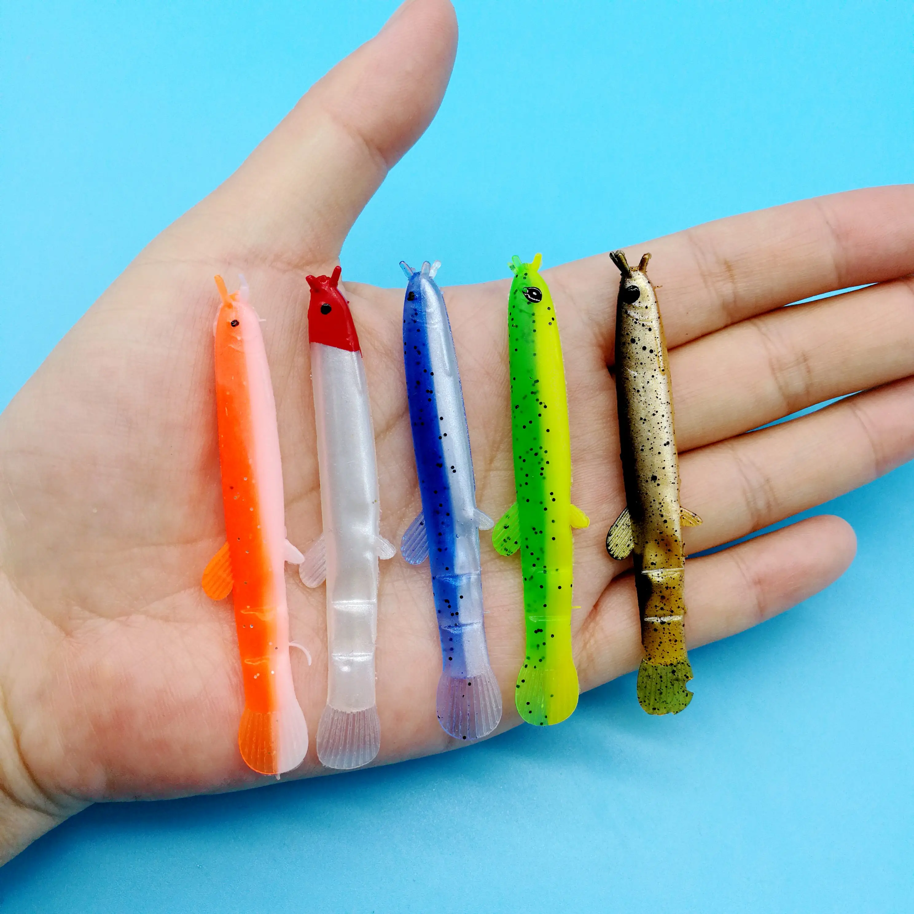 

HOOFISH 8PCS /LOT Fishing Soft Lure 2.5g/73mm Loach Shaped Bait Isca Artificial Bait Pesca Peche Fishing Accessories