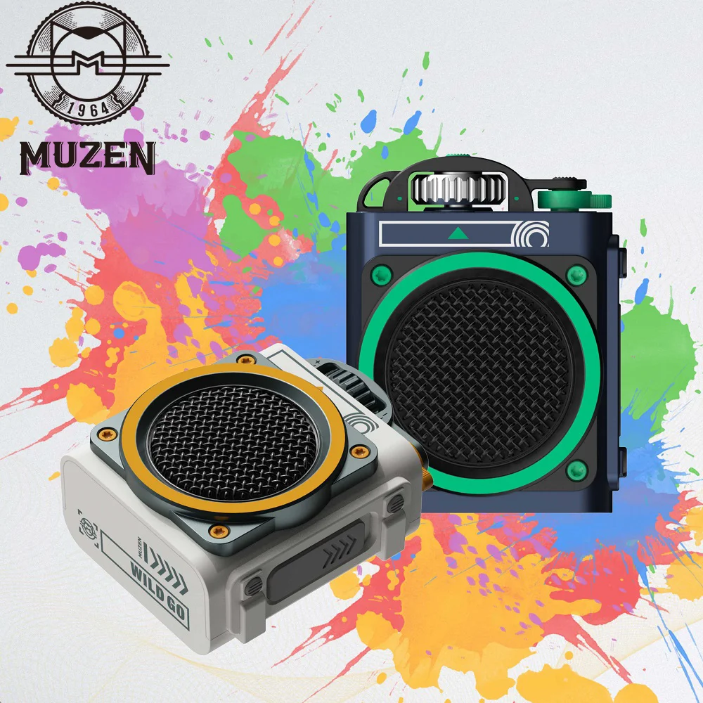 MUZEN WILD GO Outdoor Waterproof Portable Bluetooth Speaker a Cool and Practical Gift for Young People