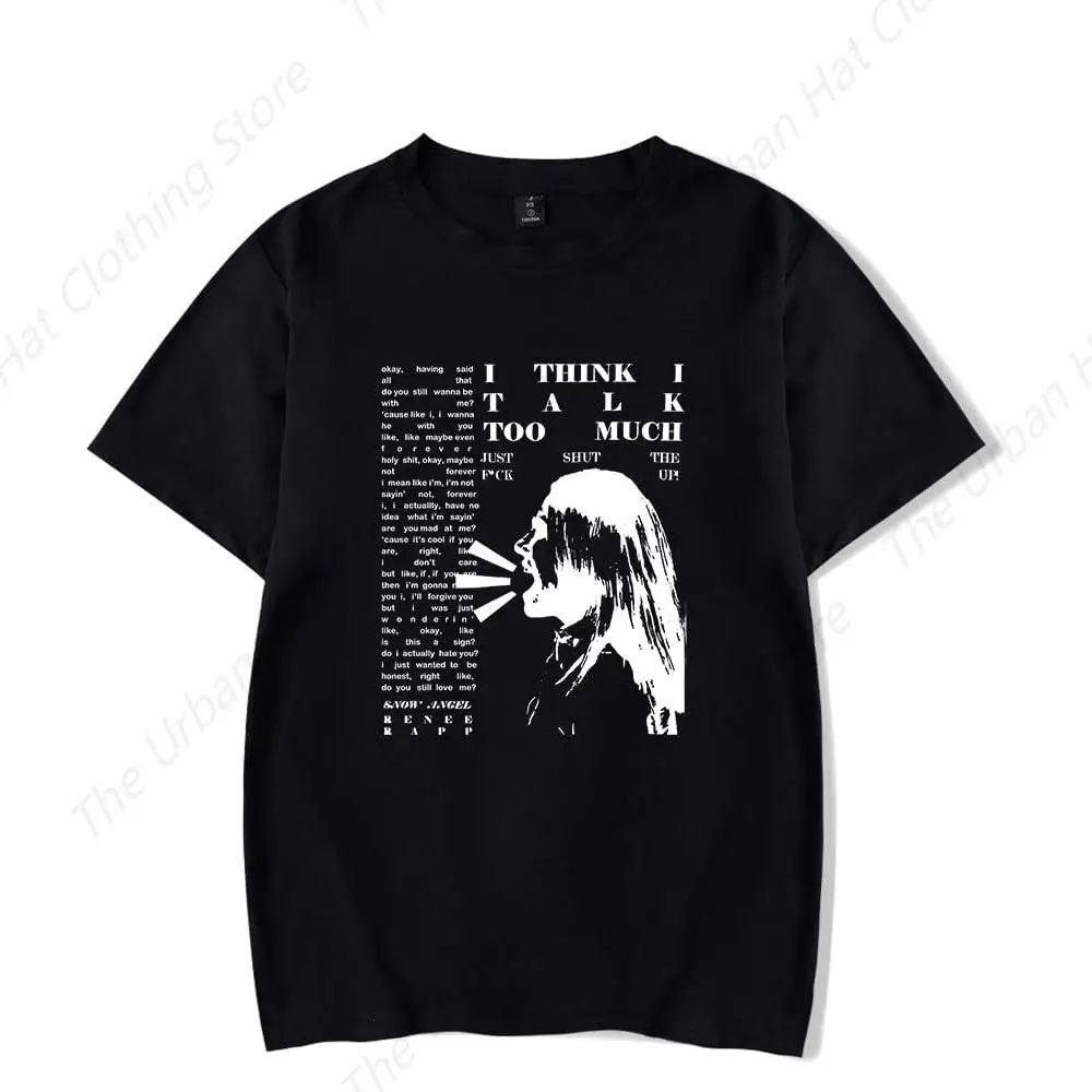 Модная летняя футболка Reneé Rapp Merch для мужчин и женщин Повседневная Уличная