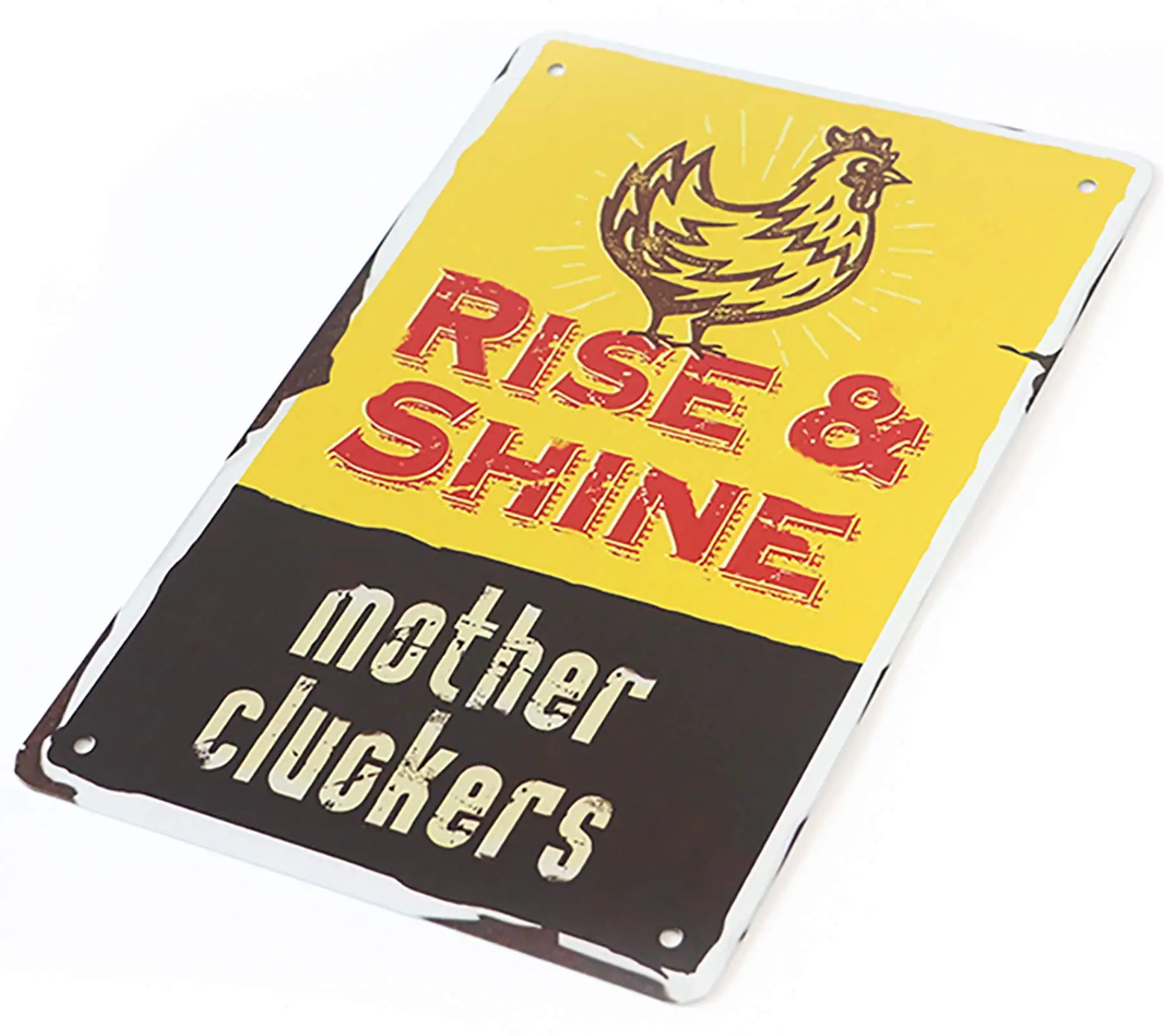 Куриный декор подъем и сияние подвески для матери деревенский домашний жестяная