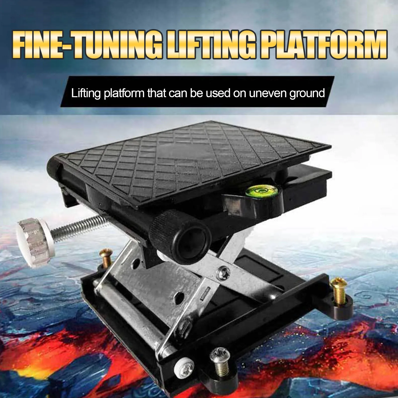 

Lab Jack Scissor Stand Platform Manual Jack Lift Aluminum Alloy Laboratory Black Lifting Platform Scientific Scissor Lifting