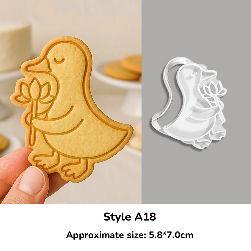 

Формочки для печенья с мультяшной уткой, инструменты и аксессуары для хлебобулочных изделий своими руками, формочки для штампов