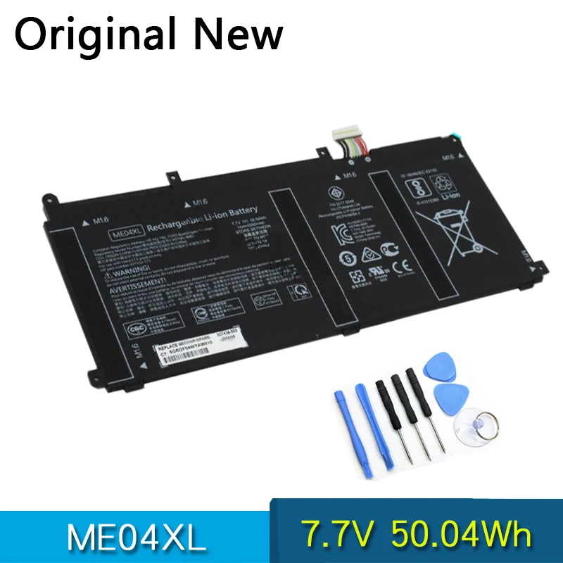 

Новый оригинальный аккумулятор ME04XL для HP ELITE x2 1013 HSTNN-IB8D 937519-1C1 937434-855 937519-171 7,7 V 50.04Wh