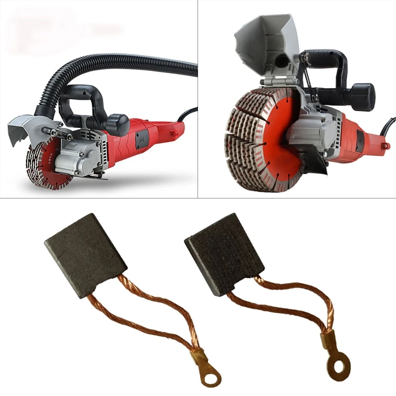 

Carbon Brushes 21x18x7mm 1351 1601 Compatible for Angle Grinder Electric Motor Power Tool Replacement Repair Part 1 Pair