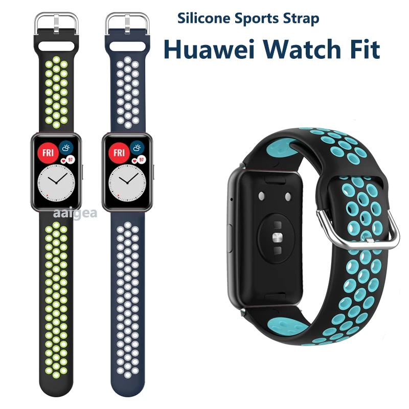 Per Huawei watch FIT cinturino in Silicone sport cinturino morbido per huawei fit cinturino di ricambio cinturino con strumento