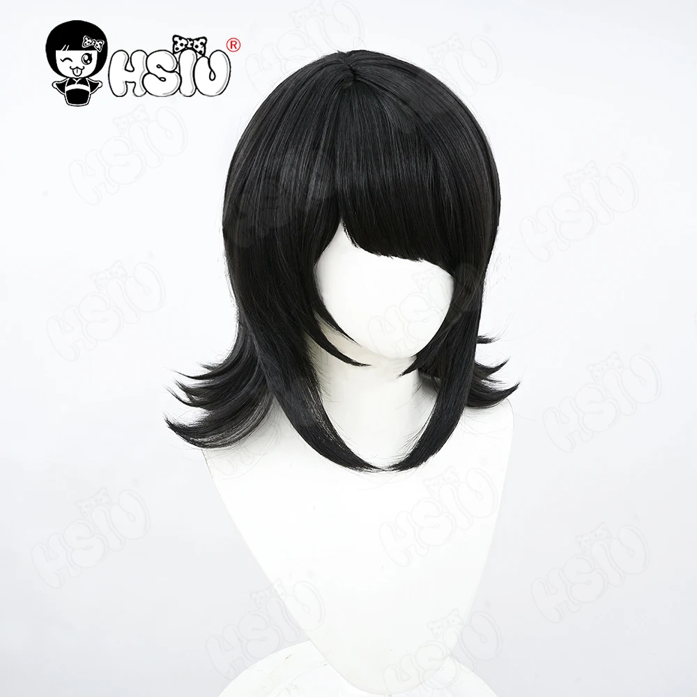 Ikusaba Mukuro Косплей Парик HSIU Короткие черные волосы Термостойкий синтетический