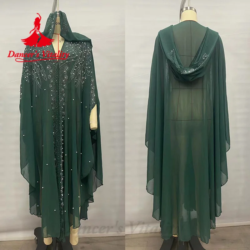 Халаты для выступлений BellyDance изысканный жемчужный шифоновый халат с