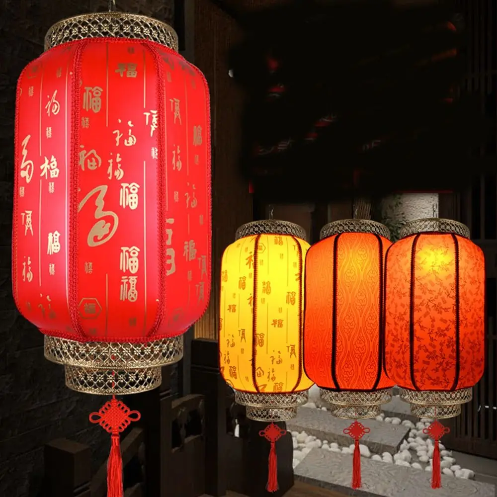 

Водонепроницаемый китайский красный фонарь круглой китайской культуры, новогодний фонарь Chinatown, подвесной праздничный фонарь, строительные принадлежности