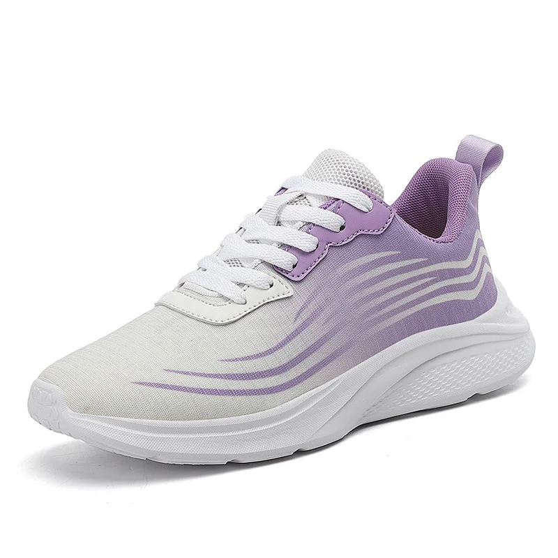 

Quality Light Sneakers for Women Soft Comfort Walking Shoes Fashion Big Size Lace-up Zapatillas Mujer Casual Breathable