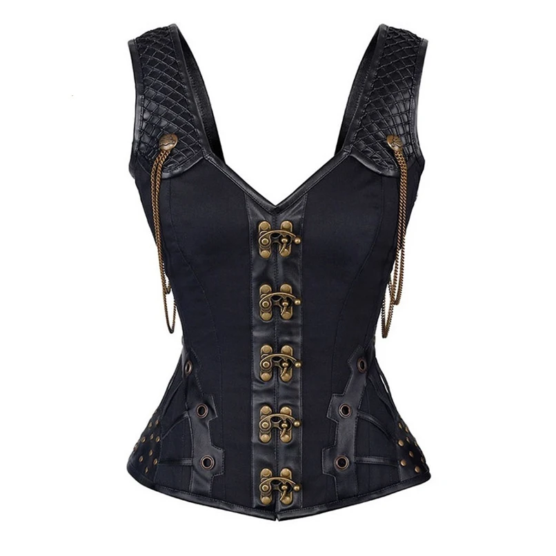 

Женский корсет для коррекции фигуры, корсет для похудения и талии со шнуровкой, компрессионная одежда для корта, майки, цепочка, дышащий кор...