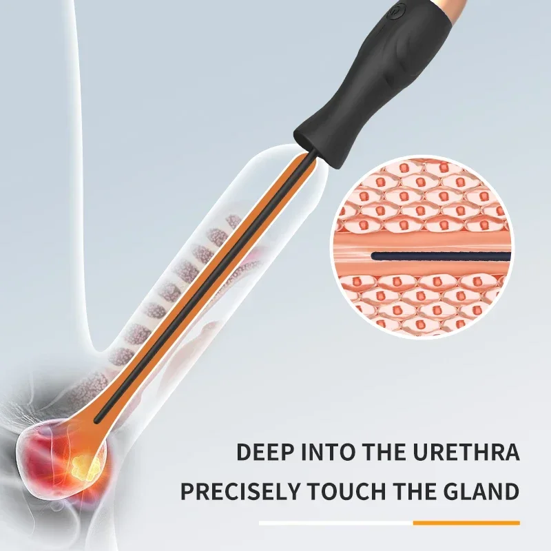 Мужской уретральный вибратор мягкий силиконовый расширитель набор катетеров