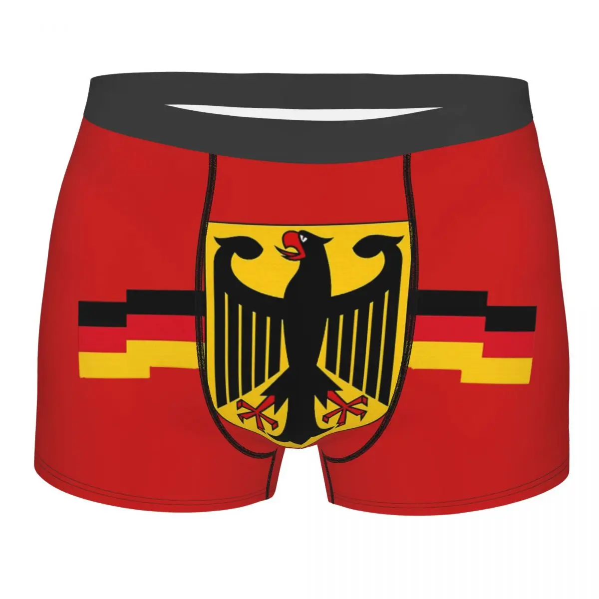 

Мужское сексуальное германское нижнее белье Орел на козырьке трусы-боксеры с немецким флагом эластичные шорты трусы