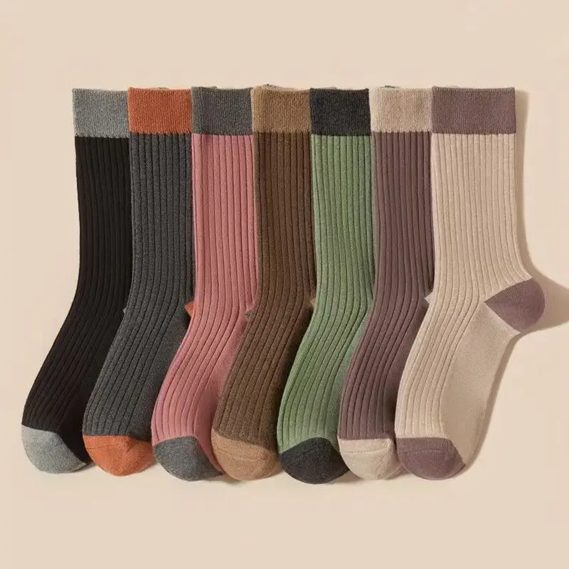 

Socks Women Warm Autumn and Winter Japanese Korean Style Retro Harajuku Fashion Versatile Female Stockings Wholesale