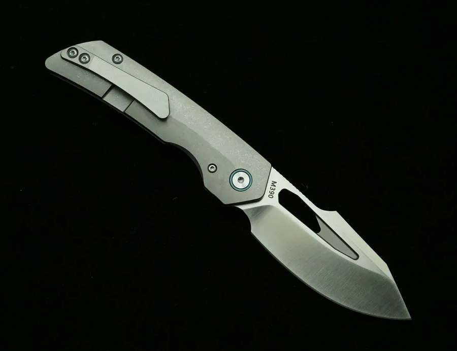 Фото Новый складной нож LEMIFSHE BLK из стали M390 с рукоятью из титанового сплава, многофункциональный инструмент для выживания на природе и кемпинга, EDC-инструмент №3