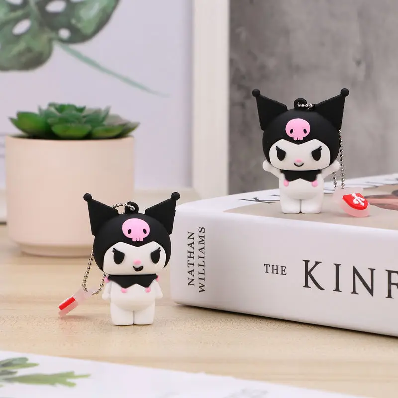 

Sanrio Kawaii Kuromi Usb Flash Drive 4/8/16/32/64/128Gb Anime High-Speed Cute Mobile Phone Computer Dual-Use Usb Flash Drive