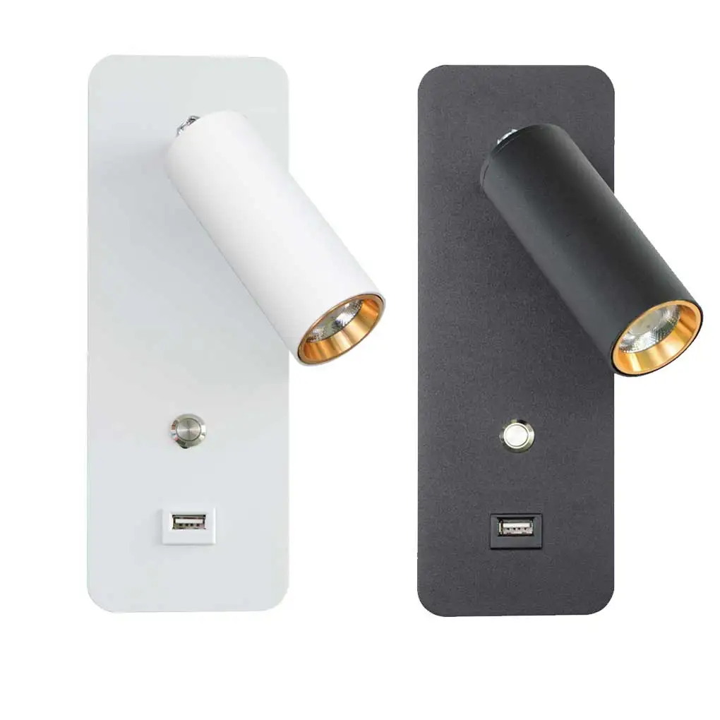 

Настенная лампа, простой USB прикроватный светильник белого и теплого белого света для дома, гостиницы, столовой, гостиной, спальни, крыльца