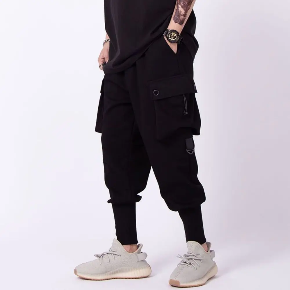 

Men Harem Street Cargo Loose Trousers Pants Fashion Sweatpants Casual Baggy Jogging Korean Trend Streetwear Hip Hop Large Size