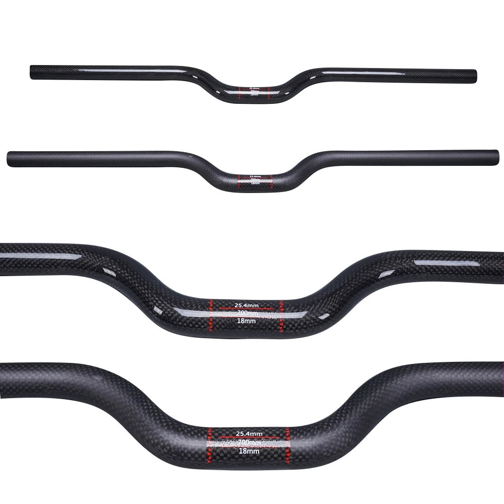 

Full Carbon Fiber Bicycle Handlebar MTB Bike Bars Mountain Cycing Parts U - Style Handlebars For Stem Diameter 25.4mm