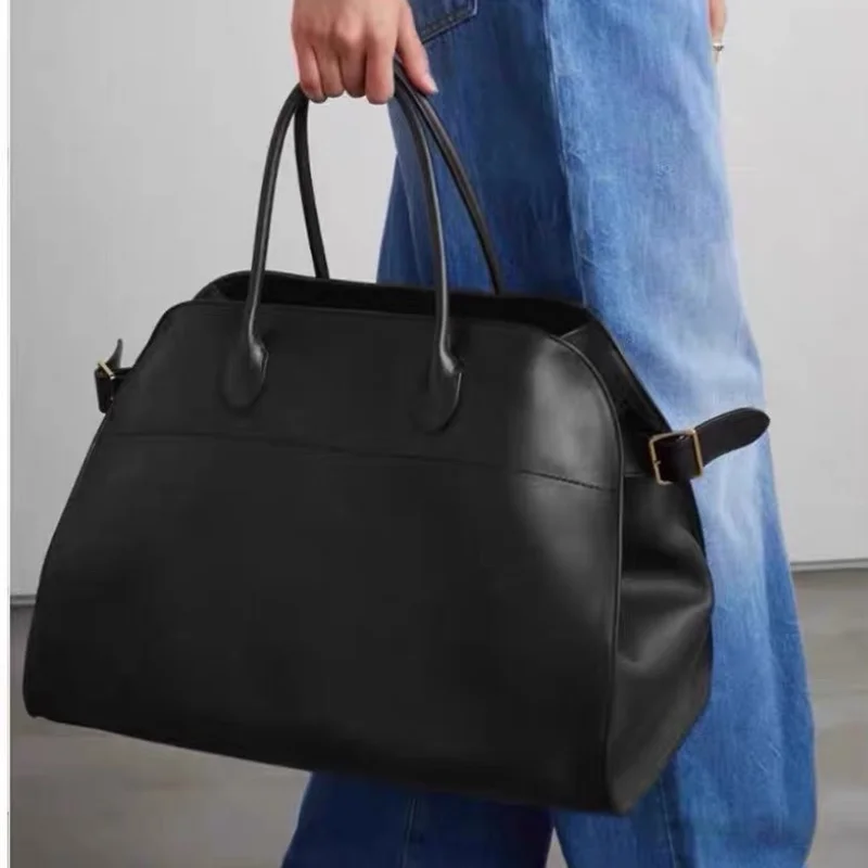 

the*row leather tote bag Margaux 15 large capacity commuter handbag