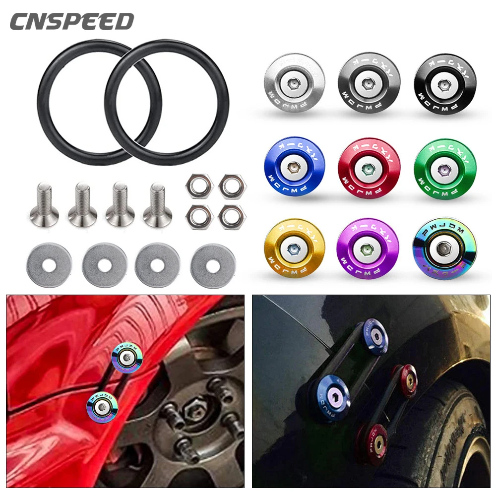 

Universal JDM Style Quick Release Fasteners Kit For Car Front Bumper Rear Bumper Hatch Cover Surround Fixing Buckle hatch lids