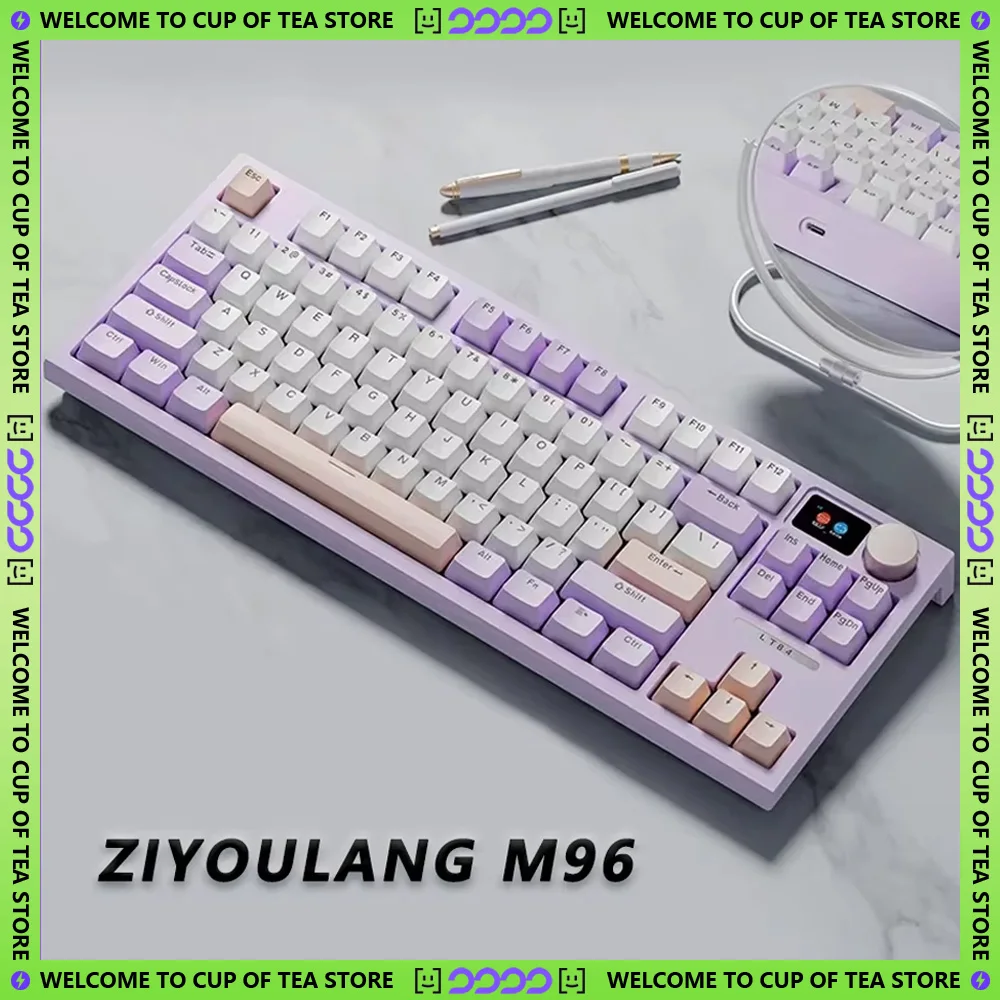 Механическая клавиатура Langtu LT84: 2 4G беспроводная/Bluetooth/проводная 3-режимная