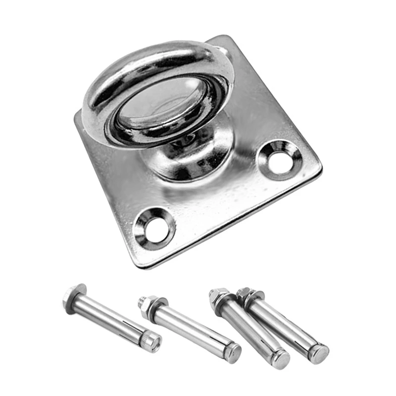 

Wall Mounted Stainless Steel Yoga Fixing Plate Hammock Swing Hanging Chair Hook Yoga Hook Ring Fan Sandbag Fixing Hook