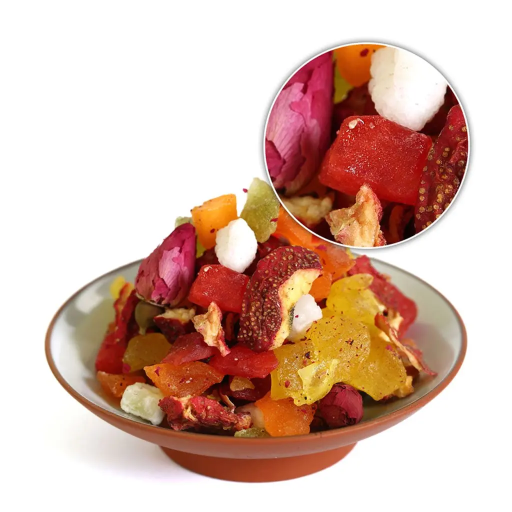 

2022 Delicious Chinese Fruit Chinese Tea Health Care Assorted Blended Dried Slimming Loose Weight 500g