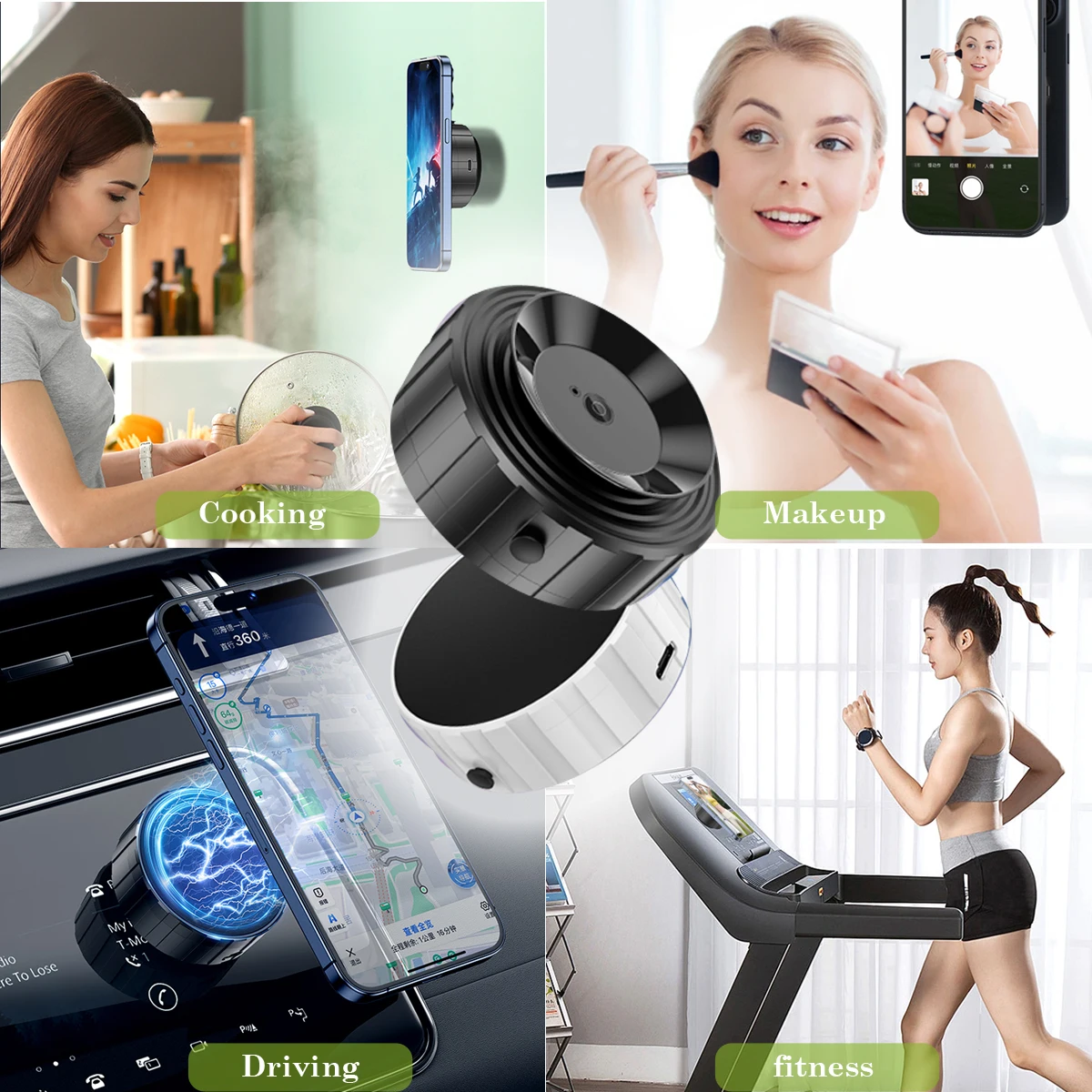 Электрическая присоска магнитный автомобильный держатель для телефона 2