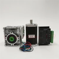 ratio 2030501 worm gearbox speed reducer nema 23 l76mm stepper motor tb6600 driver kit for cnc machines