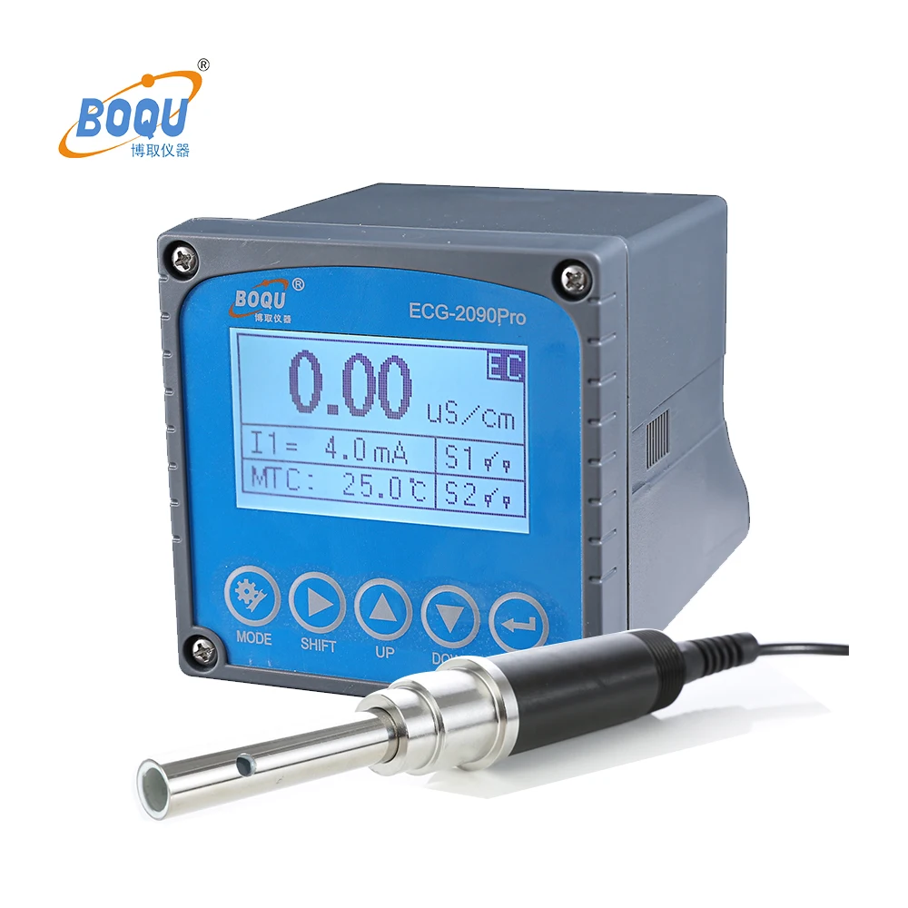 

BOQU Factory Canada Market Hot Sells ECG-2090pro Water Digital Electrical TDS EC Controller Conductivity Meter