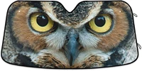 animal owl eye foldable car windshield sunshade to keep your vehicle cool