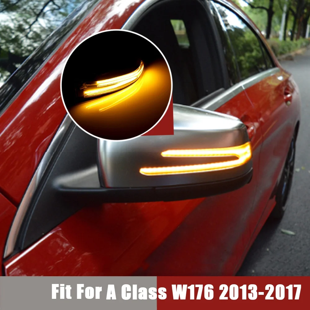 Синий и янтарный динамический фонарь сигнал поворота для зеркала заднего вида