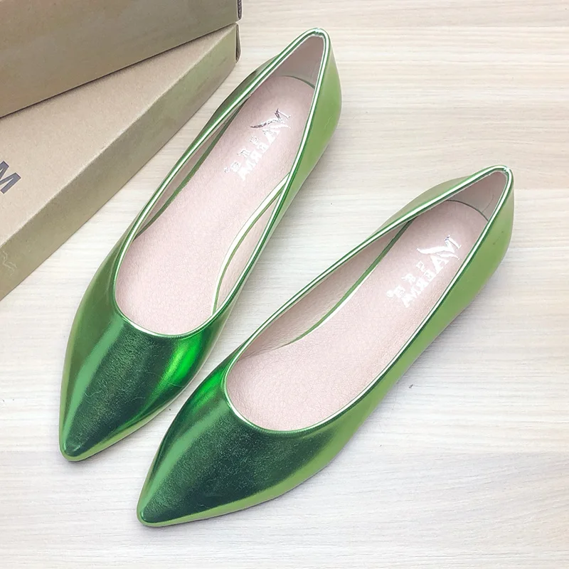 

Women Flats Nude Shoes Solid Color Pointed Toe Flat Heel Shoes For Ladies Nice Quality Slipon Loafers Soft Sole 2022 New Shoe