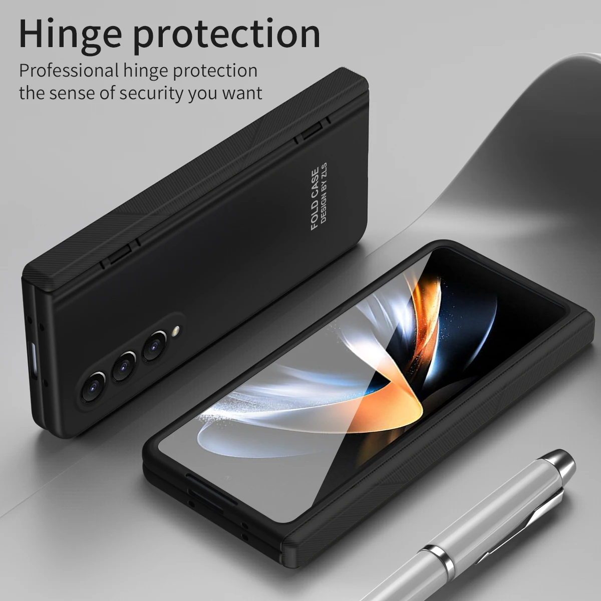 

for samsung z fold5 Front Glass Protective Film Case for Samsung Galaxy Z Fold 5 Fold5 5G Phone Accessories Hinge Cases
