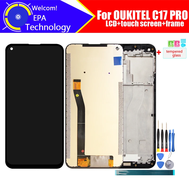 6,35 дюймов OUKITEL C17 PRO ЖК-дисплей + сенсорный экран дигитайзер сборка 100% Оригинальный Новый ЖК + сенсорный для C17 PRO + Инструменты