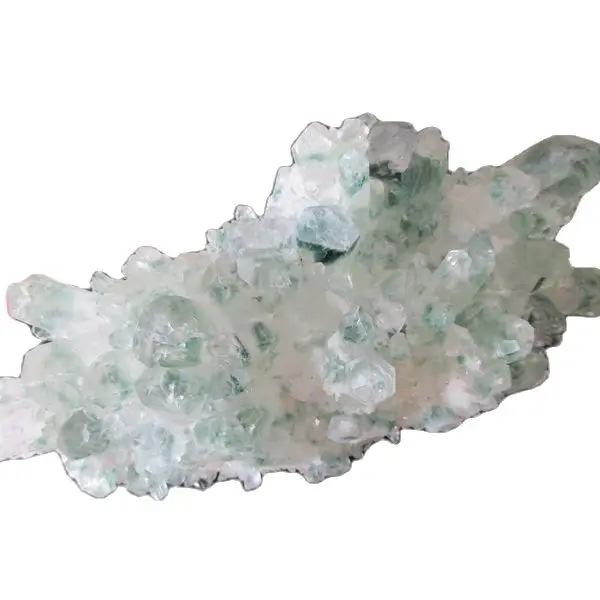 

AAA+Unique Natural Green Crystal Cluster Skeletal Quartz Point Wand Mineral Healing Crystal Druse Vug Specimen Natural Stone